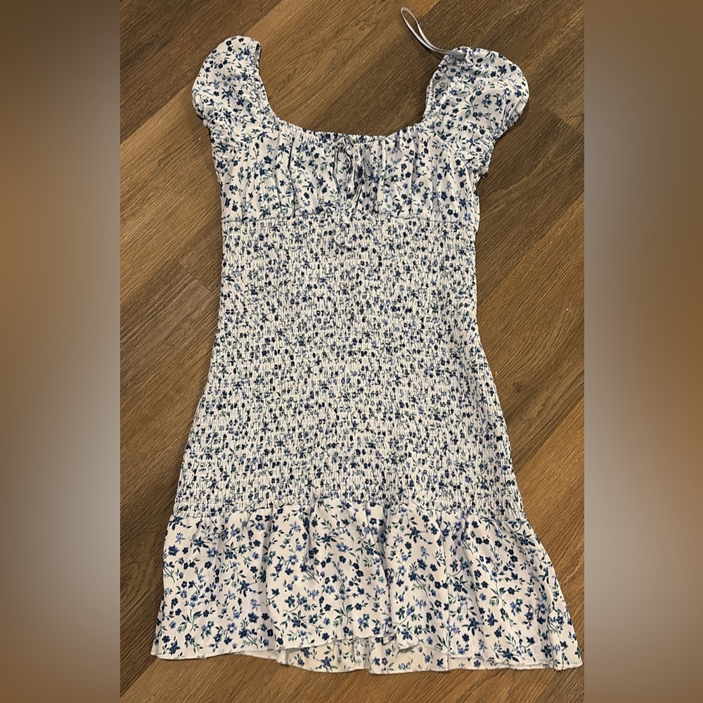 Wild Fable Blue Floral mini dress